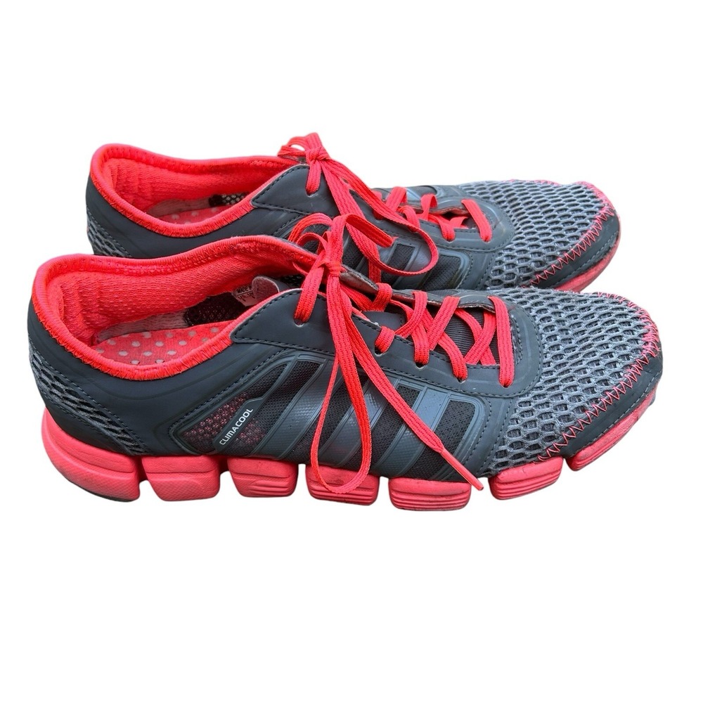 ADIDAS Womens Athletic SNEAKERS Shoes 8 Clima Cool Gray Orange Running G48504